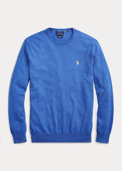 Sueter Polo Ralph Lauren Hombre Azules - Cotton Crewneck - KCEJT7624